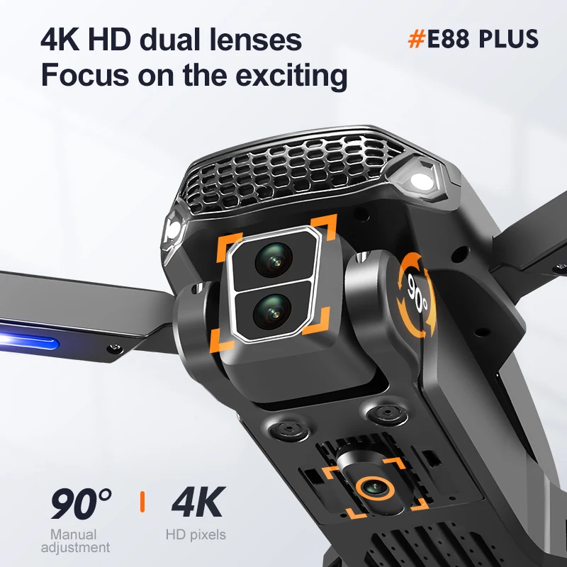 Nowy dron E88 Plus Quadcopter: – Drone Camera Night Vision recenzja i cena