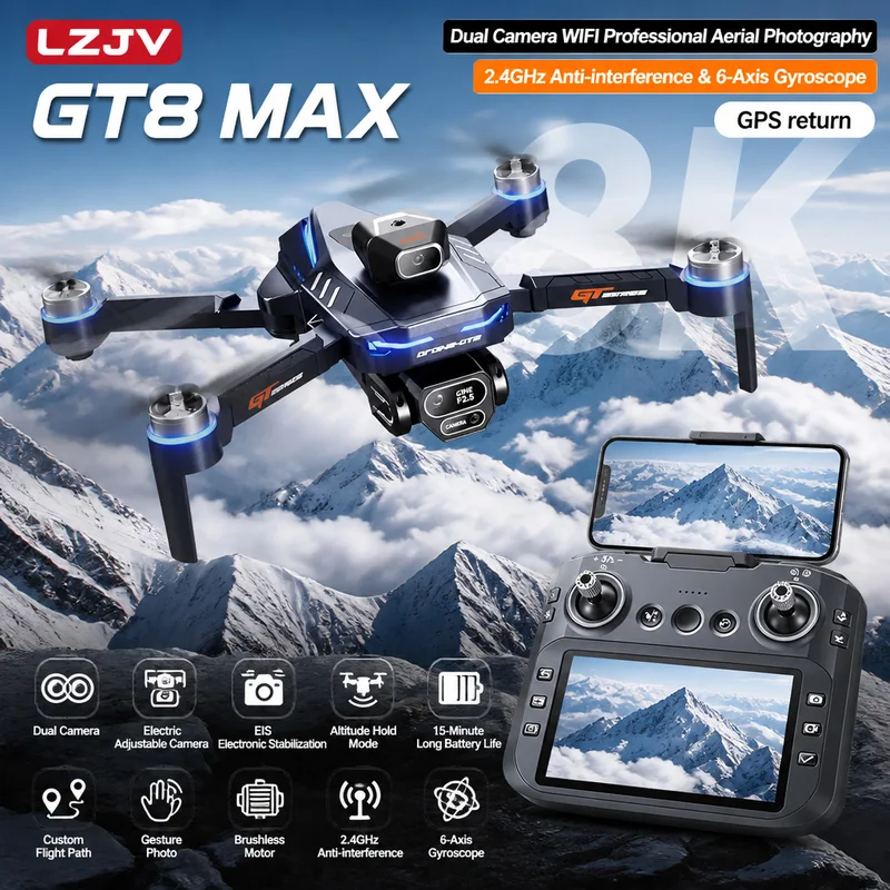 GT8 Max Składany Dron 8K HD Pr – Drone Camera Night Vision recenzja i cena