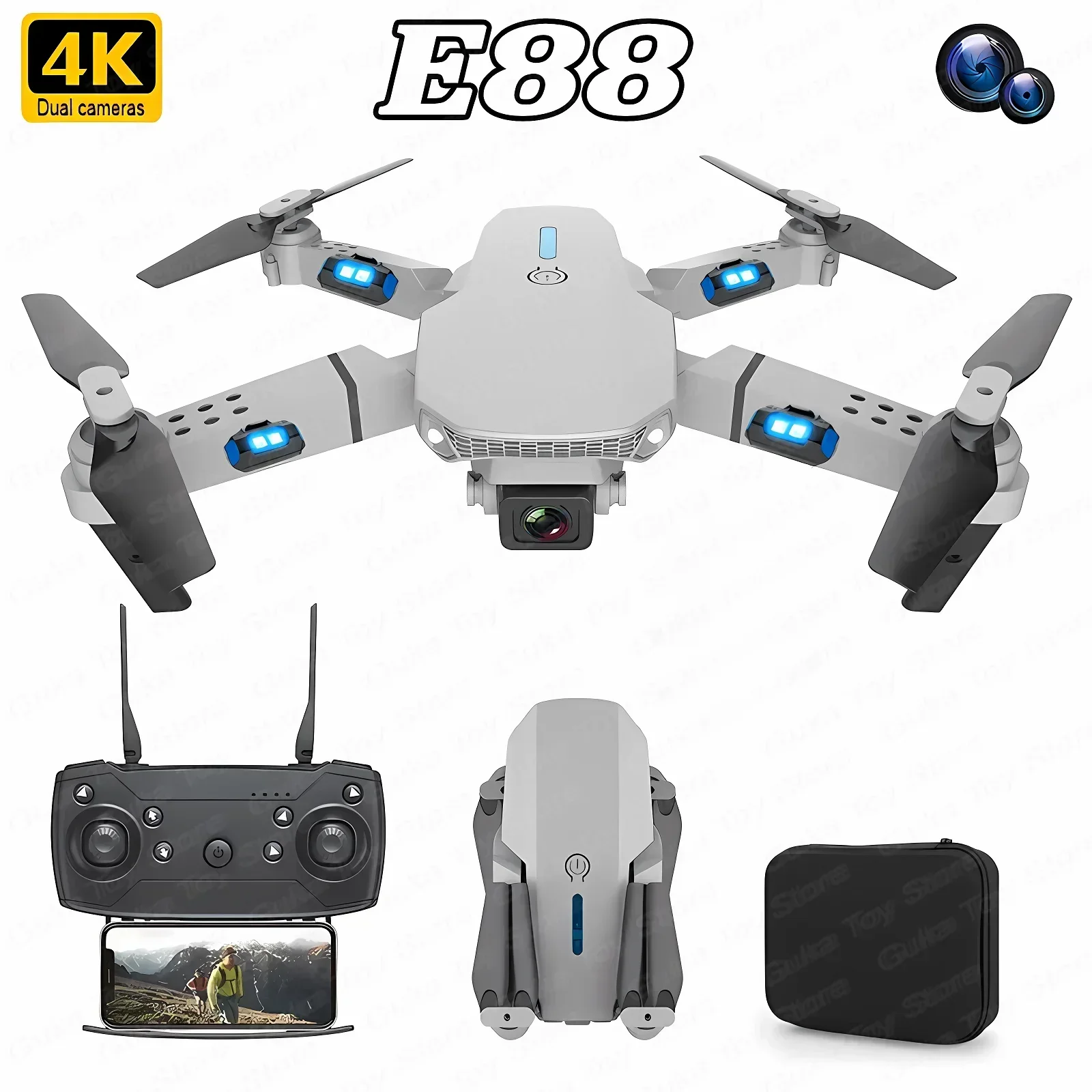 E88 Pro WIFI FPV Drone Wide An – Drone Camera Professional recenzja i cena
